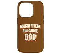 Magnificent Awesome God For Christian Men Women Kids Carcasa para iPhone 14 Pro