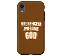 Magnificent Awesome God For Christian Men Women Kids Carcasa para iPhone XR