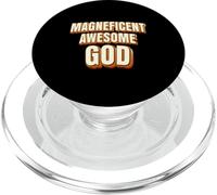 Magnificent Awesome God For Christian Men Women Kids PopSockets PopGrip para MagSafe