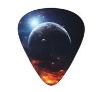 Magnificent Planet - Púas de guitarra en tamaños finos, medianos y gruesos, juego de 12 piezas, adecuadas para guitarra eléctrica y varios instrumentos