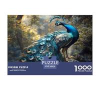 Magnífico Pavo Real de Plumas metálicas, Dios de la mitología griegaRompecabezas De 1000 Piezas para Adultos, Juegos Educativos38x26cm/1000pcs