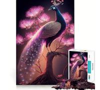 Magnífico Rompecabezas de Pavo Real para Adultos, 1000 Piezas, estimula la Memoria, Alivia el estrés, CREA Patrones de Juego, (38x52cm)