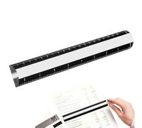 Magnifying Ruler - 8.6 Inch 2X Reading Magnifier With Scale & Sliding Marker | Sewing Aids Magnifying Edge Ruler For Book Map Manual Forms Labels Reading Aid
