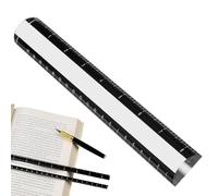 Magnifying Ruler - 8.6-Inch Acrylic Sewing Aid with Scale, 2X Magnifying Ruler with Sliding Markers | Sewing Aid Rulers for Reading Books, Bibles, Pages, Maps, Cards, Stamps, Instruction Manuals, Form