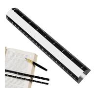 Magnifying Ruler For Reading - 8.6 Inches Acrylic Sewing Aids | 2X Magnifying Ruler Bar with Scale | Reading Loupe Bar For Book Bible Page Sheet Card Map Stamp Instruction Manual Forms Label