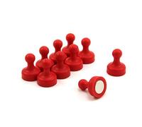Magnín de Camión Rojo de Alta Potencia para El Refrigerador, Oficina, Pizarra, Tablero de Anuncios, Archivador - Archivo - 19mm de Diámetro x 25mm de Alto - Paquete de 100
