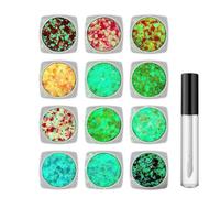 Magno con brillo de la cara, cuerpo y cabello brillo, Cabello luminoso y brillo corporal, Accesorios para mujeres, suministros de carnaval portátiles para pub, conciertos, club nocturno