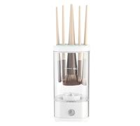 Magno de maquillaje de limpieza de cepillos de secado a la lavadora de cepillos eléctricos, herramienta de limpieza recargable | Cáscara de lavado de silicona plegable, jabón líquido sin perfume para