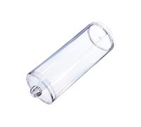 Magno facial Algodón Container transparente Soporte de algodón de algodón de plástico Dispensador redondo con tapa, recipiente de maquillaje de plástico