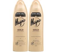 Magno - Gel de Ducha Gold 600ml - Fragancia seductora - Ofrece cremosidad y suavidad (Paquete de 2)