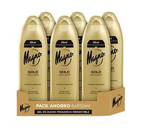 Magno - Gel de Ducha Gold - pack de 6 de 550ml (3.300ml) - Fragancia seductora - Ofrece cremosidad y suavidad