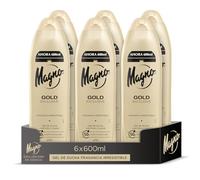 Magno - Gel de Ducha Gold - pack de 6 de 600ml (3.600ml) - Fragancia seductora - Ofrece cremosidad y suavidad