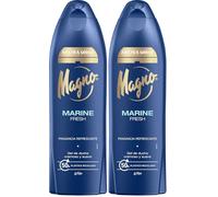 Magno - Gel de Ducha Marine 600ml- Regenera y revitaliza la piel - Proporciona frescor (Paquete de 2)