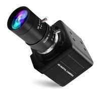 Magnolia Cámara web de alta velocidad 800P 120fps 480P 210fps USB obturador global monocromático HD con lente teleobjetivo de 5-50 mm, zoom manual 10X para Raspberry Pi, Windows Mac