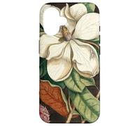 Magnolia Flower Rustic Vintage Botanical Illustration Carcasa para iPhone 16