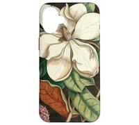 Magnolia Flower Rustic Vintage Botanical Illustration Carcasa para iPhone 16 Plus