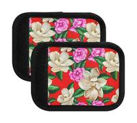Magnolia Flowers Spring - Funda de agarre suave para equipaje de viaje, almohadilla absorbente para maletas para manos secas y fácil identificación, Magnolia Flowers Spring, one sizex2