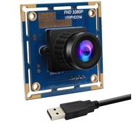 Magnolia Módulo de cámara USB de 2 MP, 1080P HD 30/60/120FPS Wecam de alta velocidad, lente de enfoque fijo gran angular de 2.1 mm, mini cámara indutrial, Plug and Play, para monitoreo CNC, detección