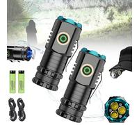 Magnolight, Magnolight Flashlight, Magnolight Mini Flashlight, Magnolight Flash Light Rechargeable, Mini Portable LED Super Bright Flashlight, Mini Flashlight with Pocket Clip (2PCS)