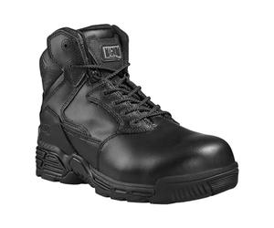 Magnum M801429/021 Stealth Force 6.0 Bota de seguridad uniforme, puntera y placa de piel compuesta, color negro, talla 40