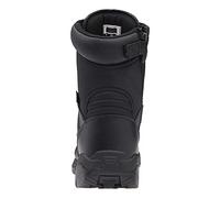 Magnum Panther - Botas de combate militares con cremallera lateral de 8 pulgadas para hombre, Piel de acción recubierta de Magnashield negro, 37 EU
