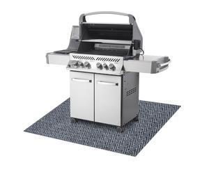 MAGNUS 2954 estera protectora para parrilla para terraza exterior - gris 100x120 cm