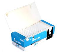 Magnus Paquete de 200 tubos delgados de alta calidad para cigarrillos de 6 mm, tubos delgados blancos de 84 mm, filtro de 15 mm, calidad de fabricación europea