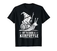 Mago de Rana caprichosa se va a causar una Rana Meme Kerfuffle Camiseta gráfica económica, Hombre, Negro, XL