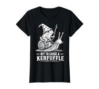 Mago de Rana caprichosa se va a causar una Rana Meme Kerfuffle Camiseta gráfica económica, Mujer, Negro, S