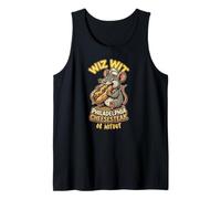 Mago del cheesesteak de Filadelfia con o sin Comida Divertida de Filadelfia Camiseta sin Mangas