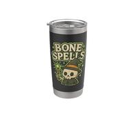 Mago esqueleto hechizos de hueso Vaso térmico de acero inoxidable de doble pared