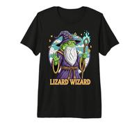 Mago Lagarto Criatura Fantasía Mágica Camiseta Premium