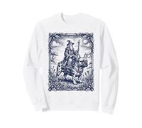 Mago Montando Bulldog Francés Arte Fantasía Sudadera