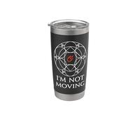 Mago negro - No estoy moviendo Ley Lines Memes divertidos Vaso térmico de acero inoxidable de doble pared