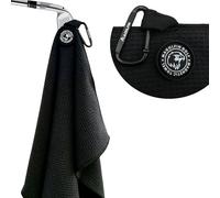 MAGOLFIN Toalla de golf magnética con clip, diseño de gofre de microfibra, imán de fuerza industrial para un fuerte agarre a bolsas de golf, carritos y palos