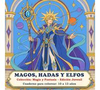 MAGOS, HADAS Y ELFOS - Cuaderno para colorear: 10 a 13 años: Colección: Magia y Fantasía - Edición Juvenil