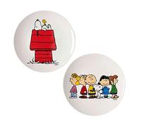 Magpie Peanuts Snoopy and Gang Set of Two China Plates