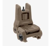 Magpul MBUS 3 miras de Hierro abatibles de Respaldo, Tierra Oscura Plana, Vista Frontal