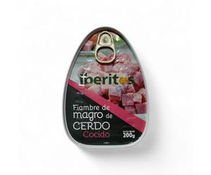 Magro de Cerdo Cocido 200 g - Carne de Cerdo Baja en Grasa - Textura Firme - Fácil de Cortar o Desmenuzar - Uso Culinario Versátil