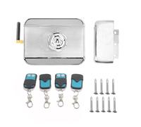 MAGT Cerradura Puerta Exterior Con Mando A Distancia, Cerradura de Seguridad Antirrobo sin Llave, Bloqueo Inteligente con Control Remoto