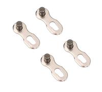 MAGT Eslabón de Cadena de Bicicleta, 2 Pares, Resistente, liberación rápida, eslabón de Cadena de Bicicleta, Conector de Junta mágica para 11 velocidades(Plata)