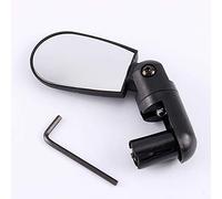 MAGT Espejo Retrovisor para Bicicleta, 1Pieza Espejo Ajustable del Manillar Giratorio para Bicicleta De Carretera De Montaña, Espejo Retrovisor de Bicicleta Negro, Espejos para Bicicleta