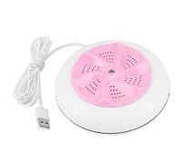 MAGT Lavadora Camping Mini Lavadora Portatil, Mini portátil Ultrasonido Lavadora de Viaje Lavadora Lavadora Herramienta de Limpieza para Camping Dorms Apartments(Rosado)