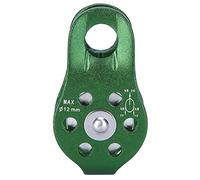 MAGT Polea trepadora, Polea De Cuerda, Rueda de La Polea Aleación de Aluminio para Trabajo Pesado Cuerda Giratoria Simple Bloque de Polea Escalada Equipo de Seguridad Accesorio(Azul)