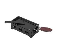 MAGT Raclette Portátil, Mini Raclette Grill Queso Raclette Portátil Raclette de Velas Mini Pan Queso de Fusión con Manija Plegable de Madera