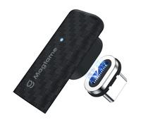 Magtame Adaptador magnético de Fibra de Plastic USB C en ángulo Recto de 24 Pines 240 W, Extensor Tipo C Macho a Hembra, Carga rápida de 40 Gbps y Video 4K, Protege el Puerto Compatible con teléfono