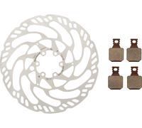 Magura Kit de discos de frenos y pastillas MDR-C 6 agujeros 180 mm gris 180 mm