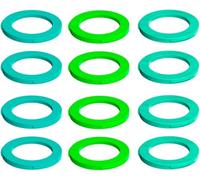 MAGURA Kit Di Coperture Per Freno, 4 Pistoncini, Dal Ma2015 (Verde Neon, Ciano, Menta), Cubierta Para Pinzas De Unisex Adulto, Multicolor, Talla Única