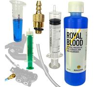 Magura Royal Blood Mineral Aceite 250 ml + F26 Kit de Servicio Hidráulico Bicicleta Frenos de Disco/Frenos de Llanta Kit de purga Mt 2 4 5 6 7 8 Trail HS11 Hs22 HS33 MTB CIty Ebike