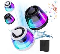 Magvibe Speaker, Mini Portable MagVibe SoundPillar with RGB Light & Hi-Fi Sound, IPX5 Waterproof Wireless Multifunctional Magnetic Bluetooth Speaker for Home, Party, Decor, Outdoor, Camping (2Pcs-c)